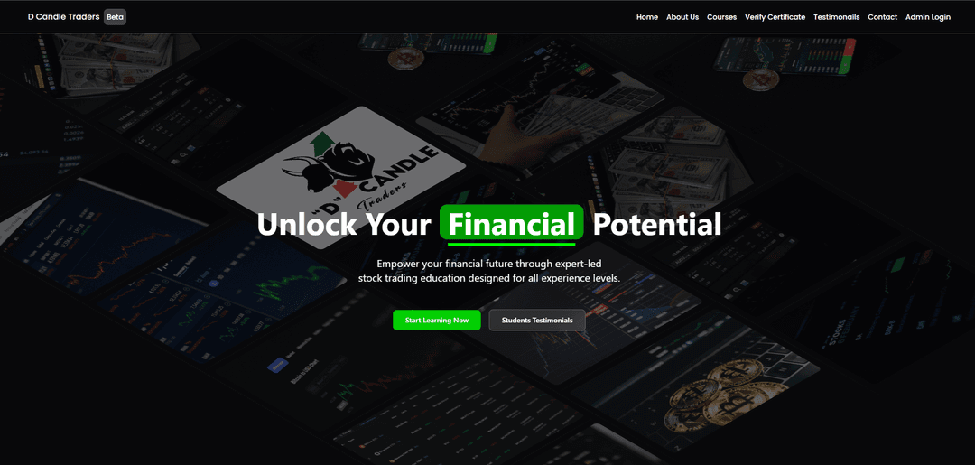 Business website - DCandle Traders